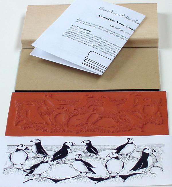 Puffins Border Unmounted Rubber Stamp Mounting Kit Puffins Border Unmounted Rubber Stamp Mounting Kit