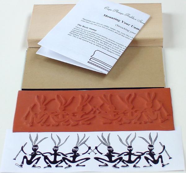 Kokopelli Border Unmounted Rubber Stamp Mounting Kit Kokopelli Border Unmounted Rubber Stamp Mounting Kit