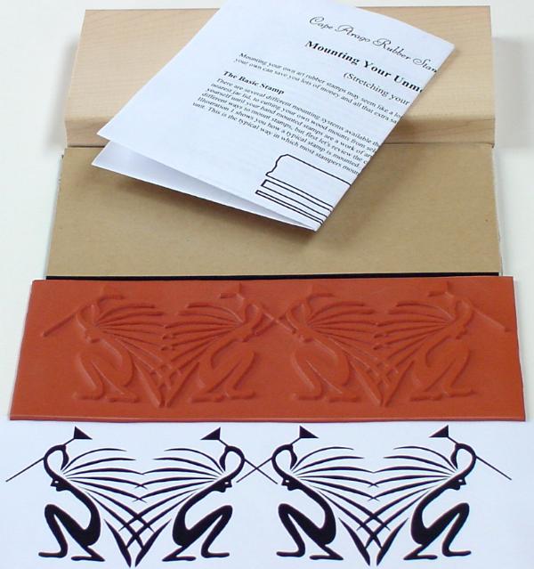 Kokopelli (4 Figures) Border Unmounted Rubber Stamp Mounting Kit Kokopelli (4 Figures) Border Unmounted Rubber Stamp Mounting Kit