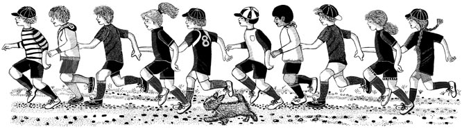 Running Kids Border Unmounted Rubber Stamp Running Kids Border Unmounted Rubber Stamp
