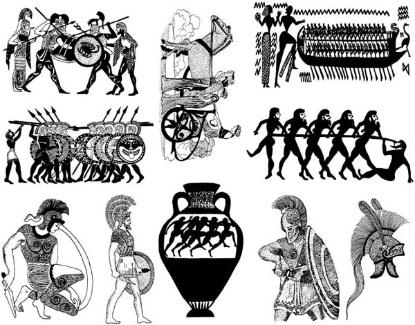 Greco-Roman Unmounted Rubber Stamp Sheet Greco-Roman Unmounted Rubber Stamp Sheet