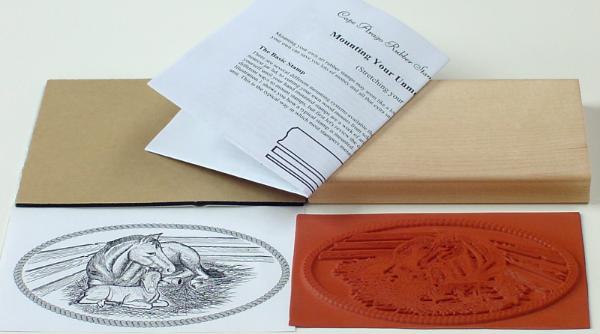 Horses Mare and Foal 5-1/2 inch Unmounted Rubber Stamp Kit Horses Mare and Foal 5-1/2 inch Unmounted Rubber Stamp Kit
