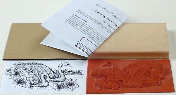 Swans 5-1/2 inch Unmounted Rubber Stamp Kit Swans 5-1/2 inch Unmounted Rubber Stamp Kit
