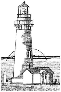 Cape Blanco Lighthouse Unmounted Rubber Stamp Cape Blanco Lighthouse Unmounted Rubber Stamp