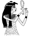 Egyptian Noblewoman with Ankh Little Stamper Egyptian Noblewoman with Ankh Little Stamper