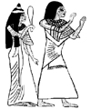 Egyptian Nobleman Hunefer and His Wife Little Stamper Egyptian Nobleman Hunefer and His Wife Little Stamper