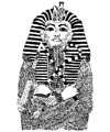 Egyptian King Tut with Crook and Flail Little Stamper Egyptian King Tut with Crook and Flail Little Stamper