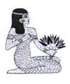 Egyptian Woman with Flowers Little Stamper Egyptian Woman with Flowers Little Stamper