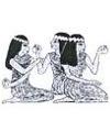 Egyptian Women at Banquet Little Stamper Egyptian Women at Banquet Little Stamper
