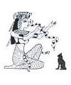 Egyptian Cleopatra with Snakes and Cat Little Stamper Egyptian Cleopatra with Snakes and Cat Little Stamper