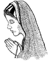 Mary with Rosary Little Stamper Mary with Rosary Little Stamper