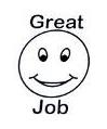Great Job Smiley Face Little Stamper Great Job Smiley Face Little Stamper