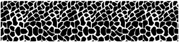 7 inch x 1-5/8 inch Giraffe Skin Print Border Unmounted Rubber Stamp 7 inch x 1-5/8 inch Giraffe Skin Print Border Unmounted Rubber Stamp