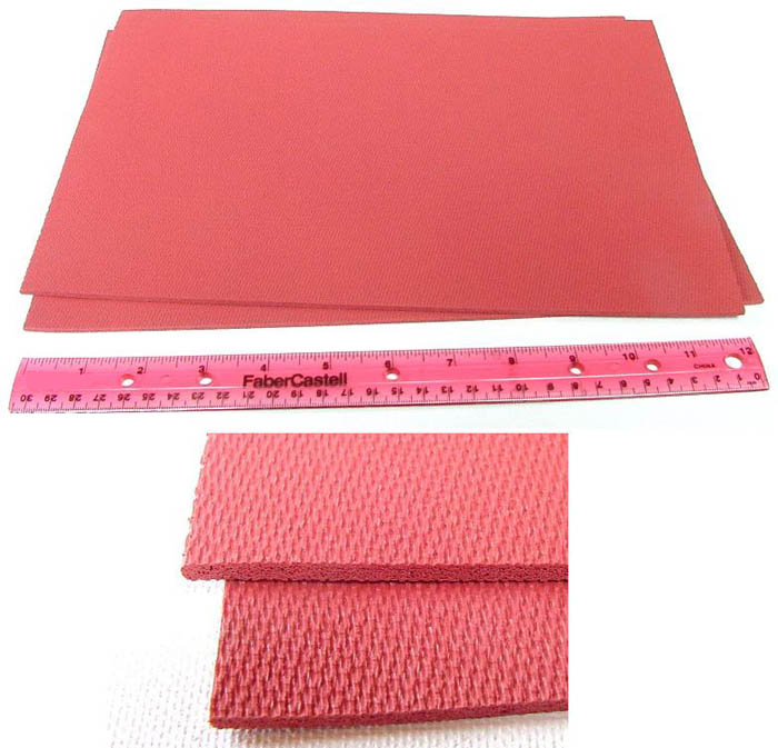 Red Natural Sponge Cushion Mounting (2 sheets) Red Natural Sponge Cushion Mounting (2 sheets)