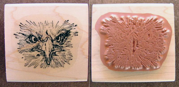 Eagle with an Attitude Wood Mounted Rubber Stamp Eagle with an Attitude Wood Mounted Rubber Stamp